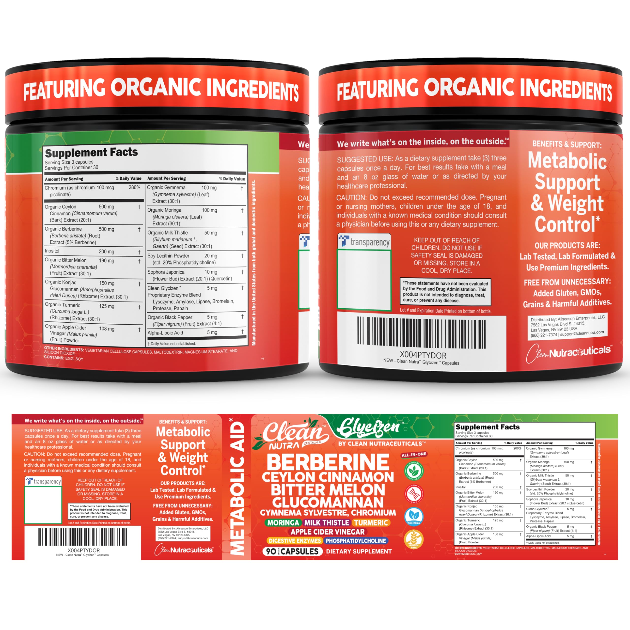 Berberine Supplement by Clean Nutra | Wellness

