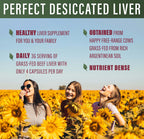 Perfect Supplements Desiccated Beef Liver Capsules Grass-Fed

