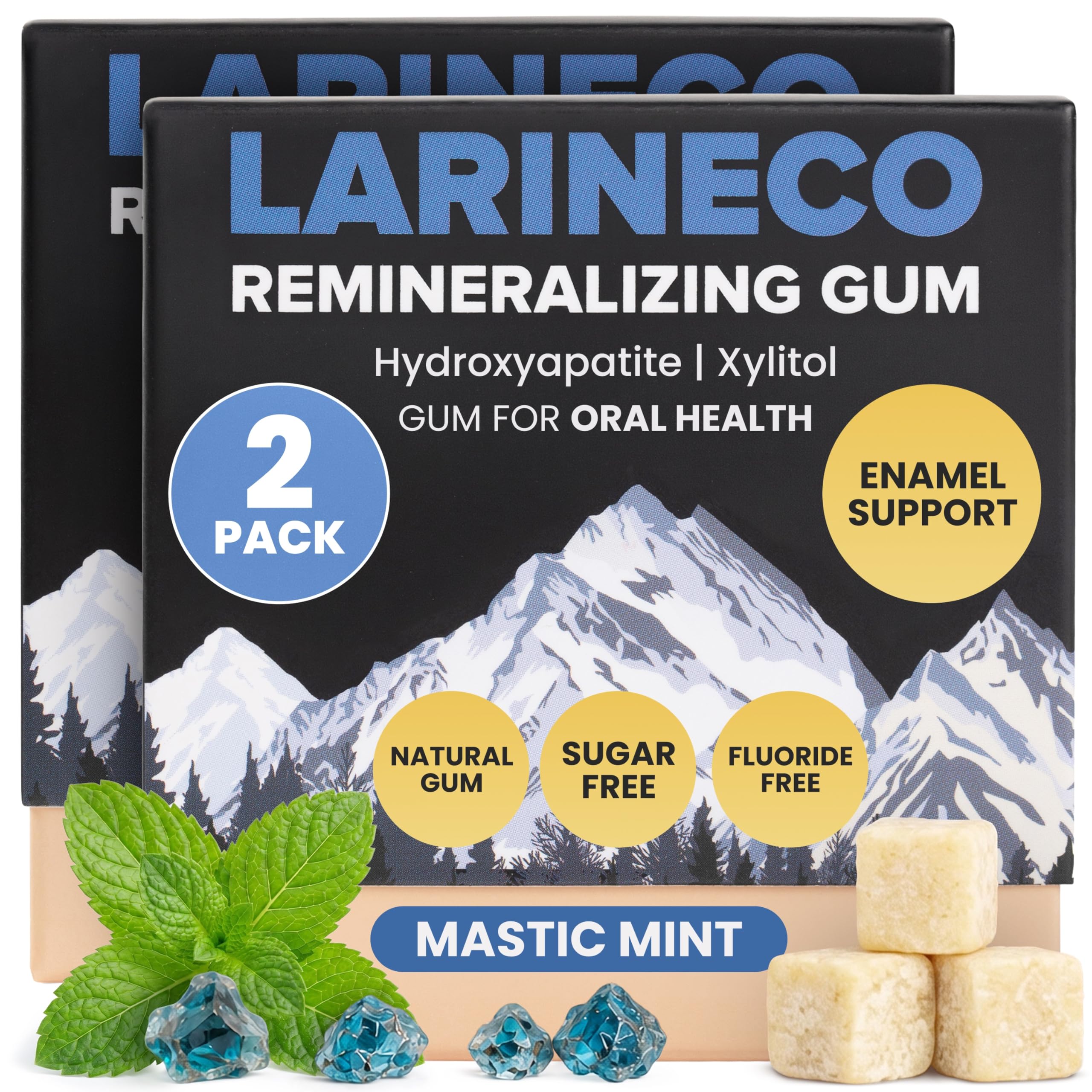 Larineco Nano Hydroxyapatite Remineralizing Gum | Xylitol

