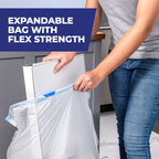 Hefty Ultra Strong Tall Kitchen Trash Bags White Unscented Drawstring Closure

