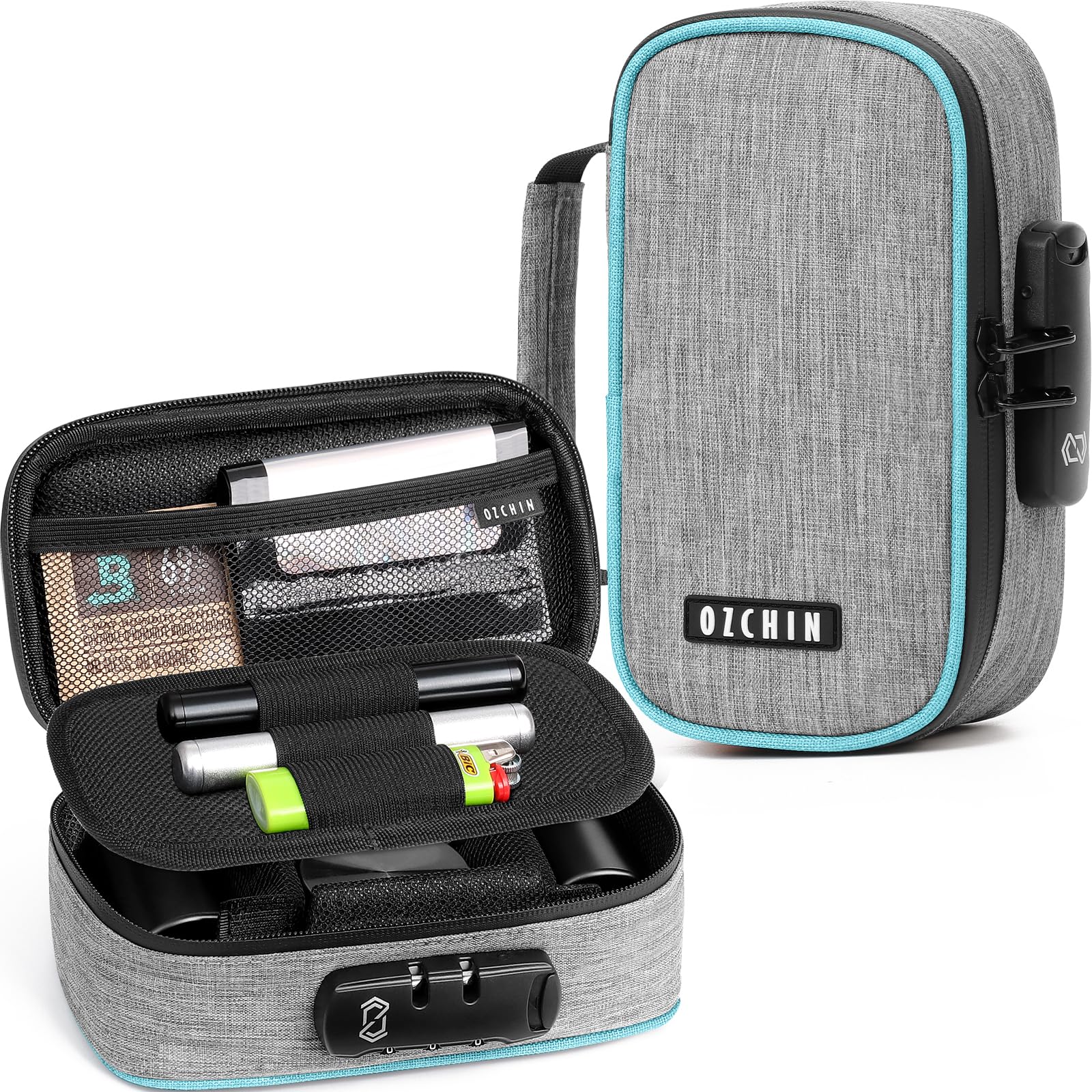 OZCHIN Smell Proof Bag with Lock - Odorless Organizer Case