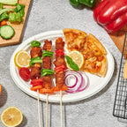Vplus Oval Paper Plates - Compostable Bagasse Fiber

