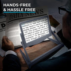 MAGNIPROS 5X LED Page Magnifier Foldable Stand | Read Easily

