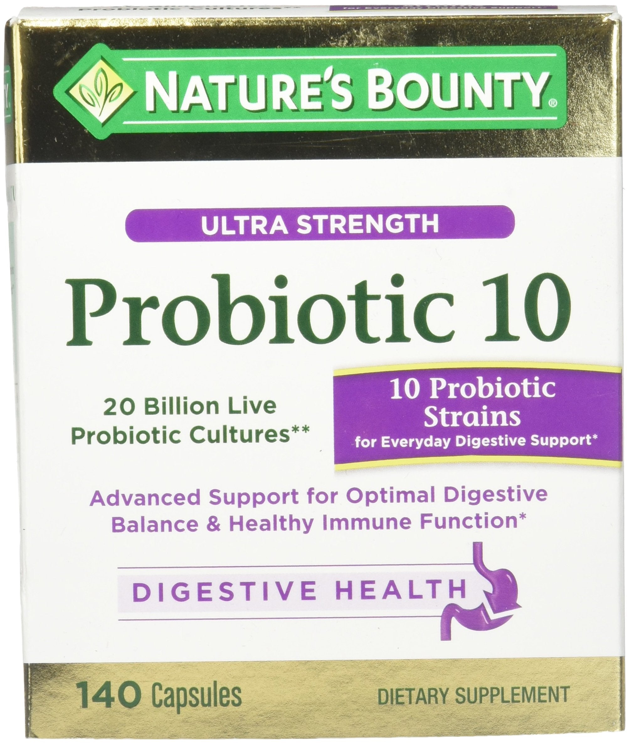 Nature's Bounty Probiotic Supplement for Digestive Health

