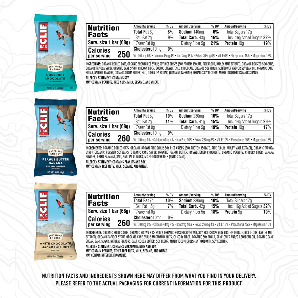 CLIF BAR Energy Bars - Plant-Based & Non-GMO

