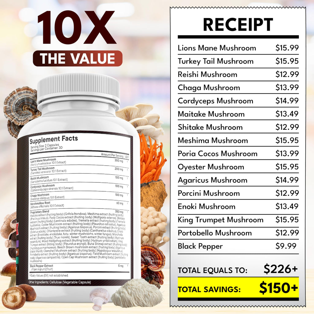 New Age Lion's Mane Mushroom Supplement

