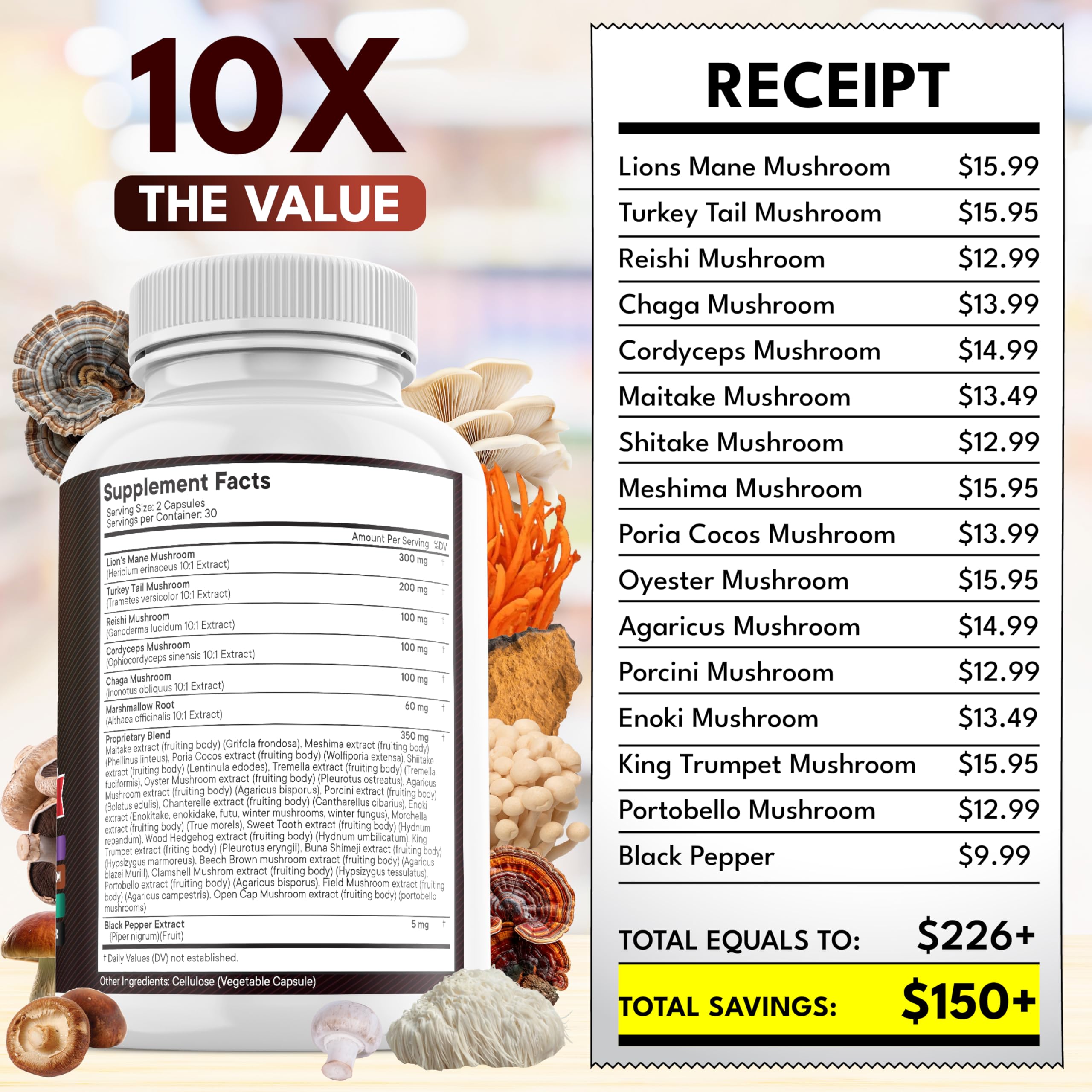 New Age Lion's Mane Mushroom Supplement

