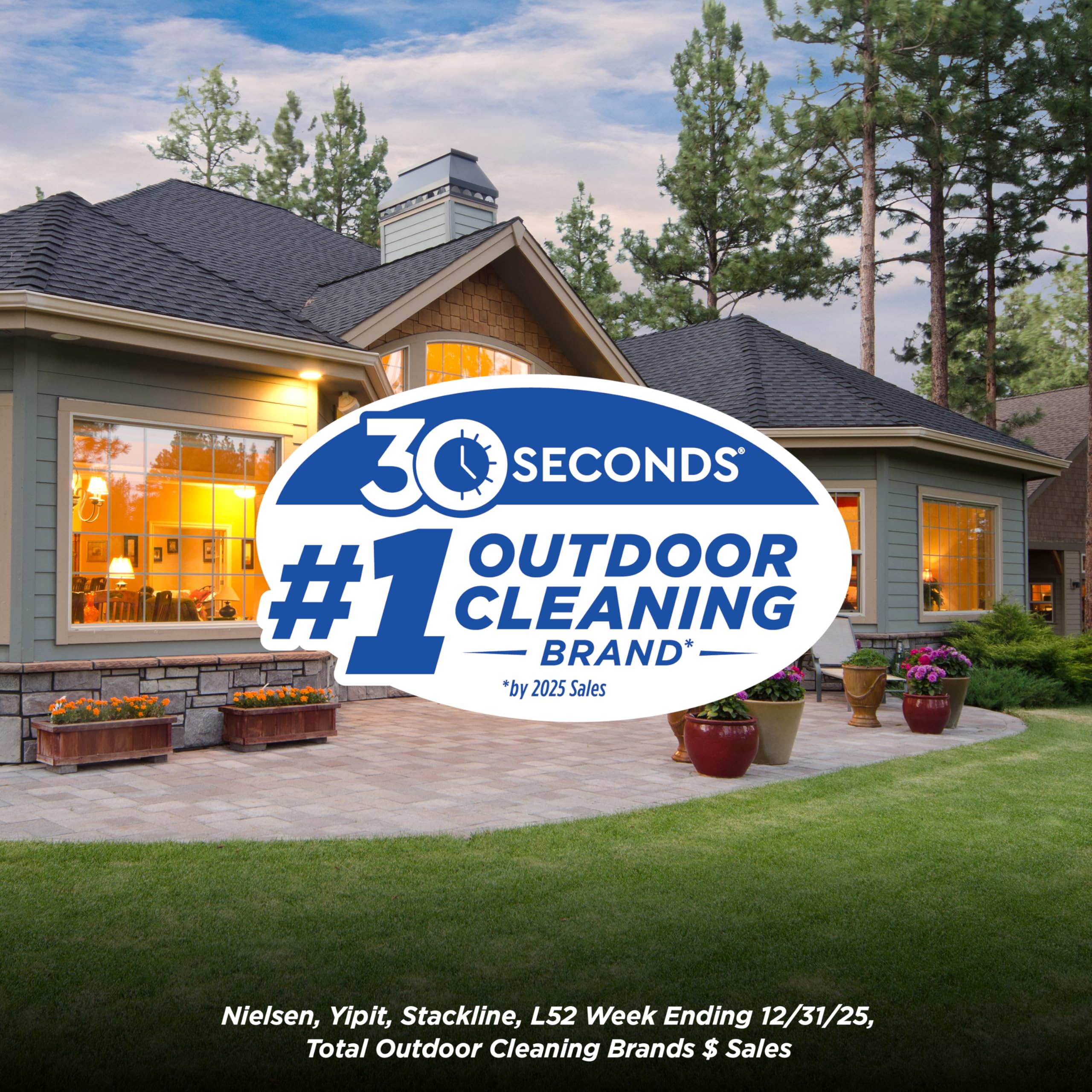 30 SECONDS Outdoor Window & Screen Cleaner - Streak-Free

