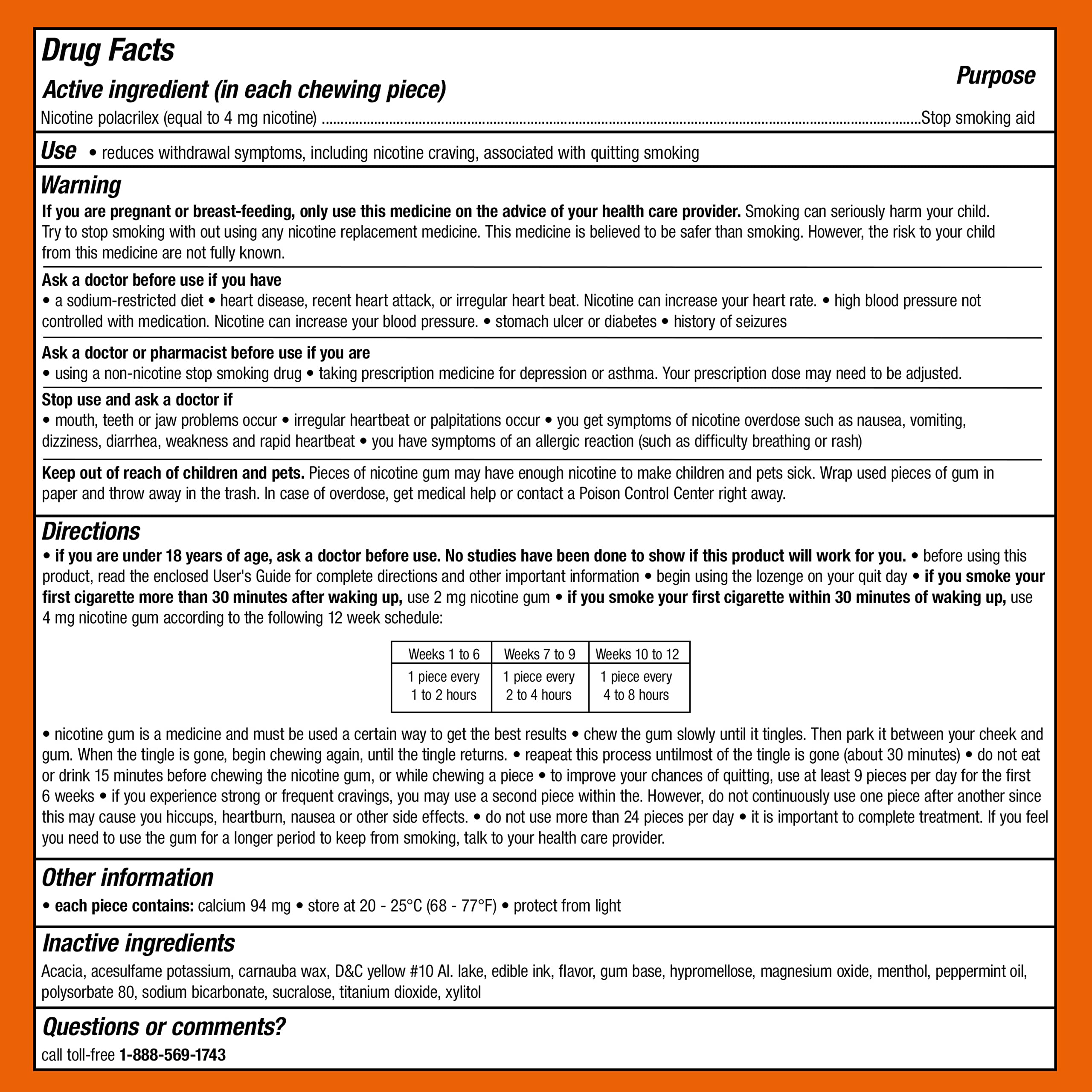Nicorette Nicotine Gum Stop Smoking Aid – OTC NRT

