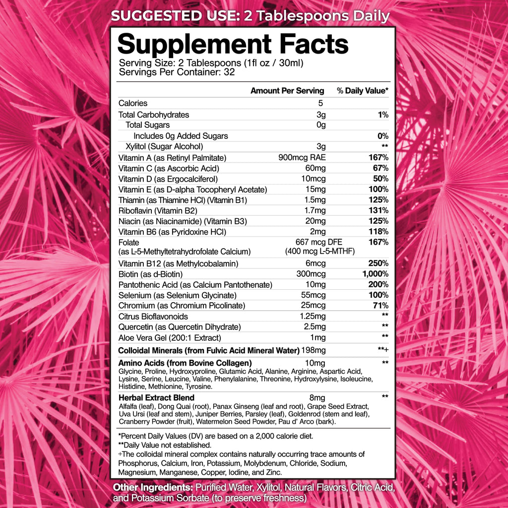 Liquid Multivitamin for Women – Tropical Oasis Formula

