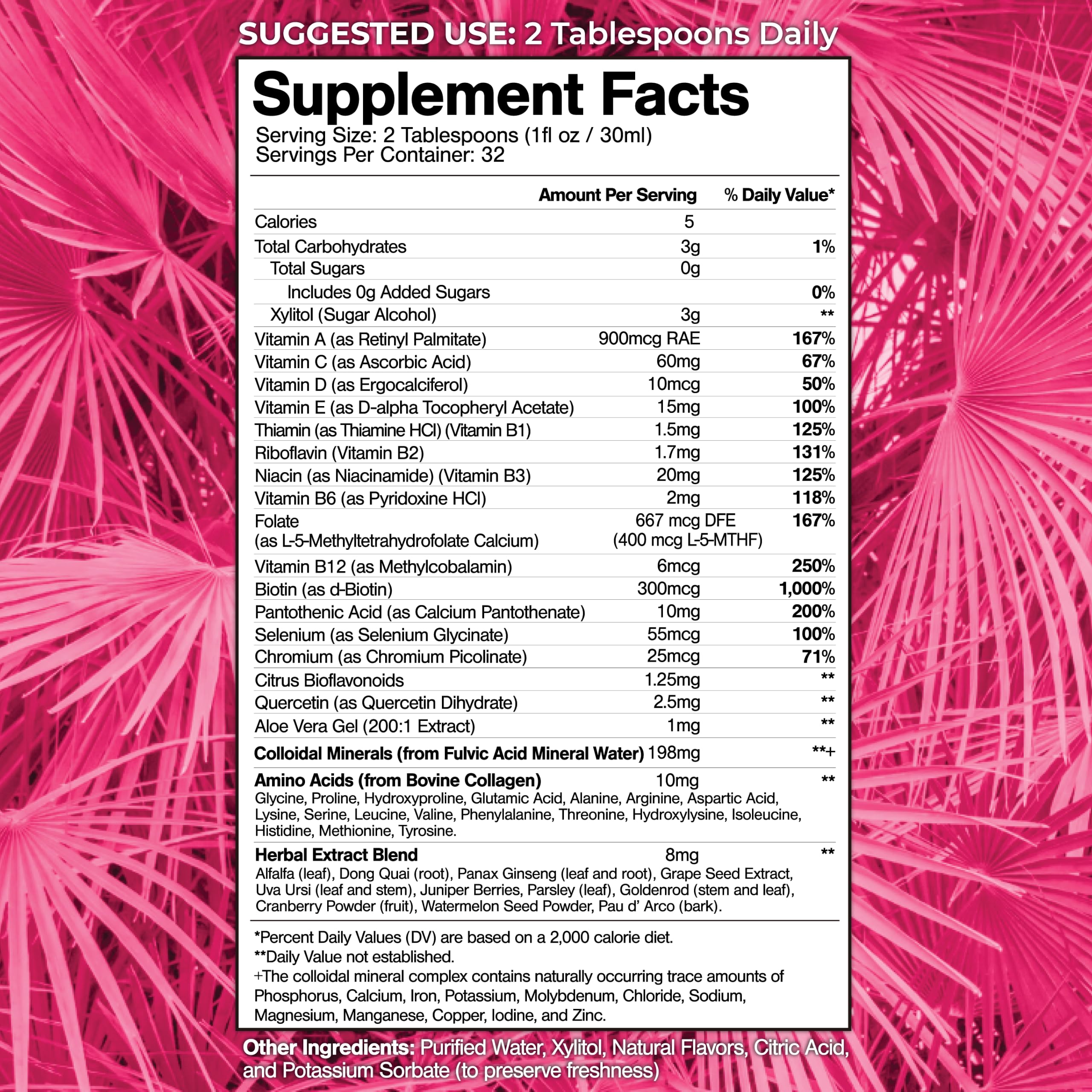 Liquid Multivitamin for Women – Tropical Oasis Formula


