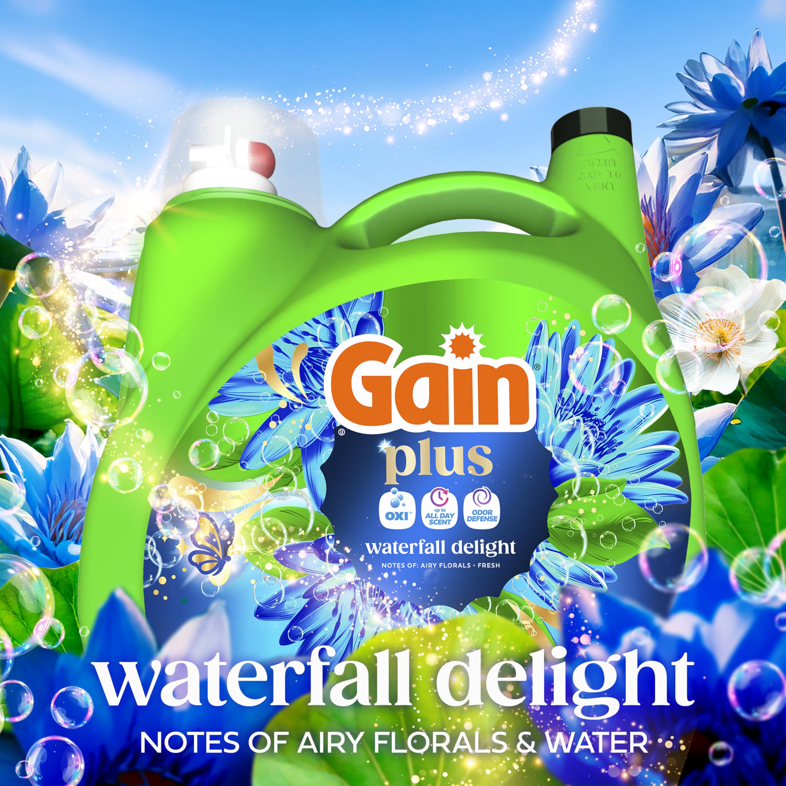 Gain Plus Liquid Detergent with Oxi | All-Day Fresh

