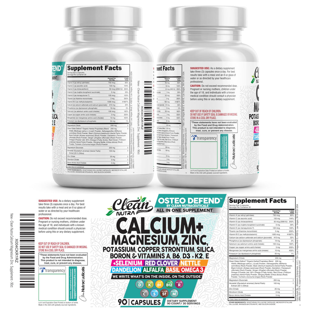 Osteo Defend Calcium Magnesium Zinc Supplement

