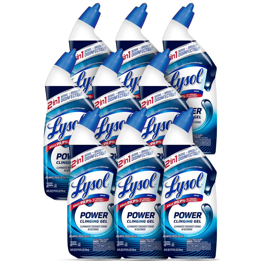 Lysol Toilet Bowl Cleaner Max Strength Cling Gel Bleach-Free

