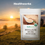 Healthworks Psyllium Husk Powder Organic - Fiber Support

