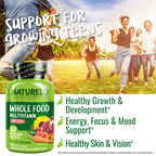 NATURELO Teen Multivitamin for Girls & Boys | Plant-Based

