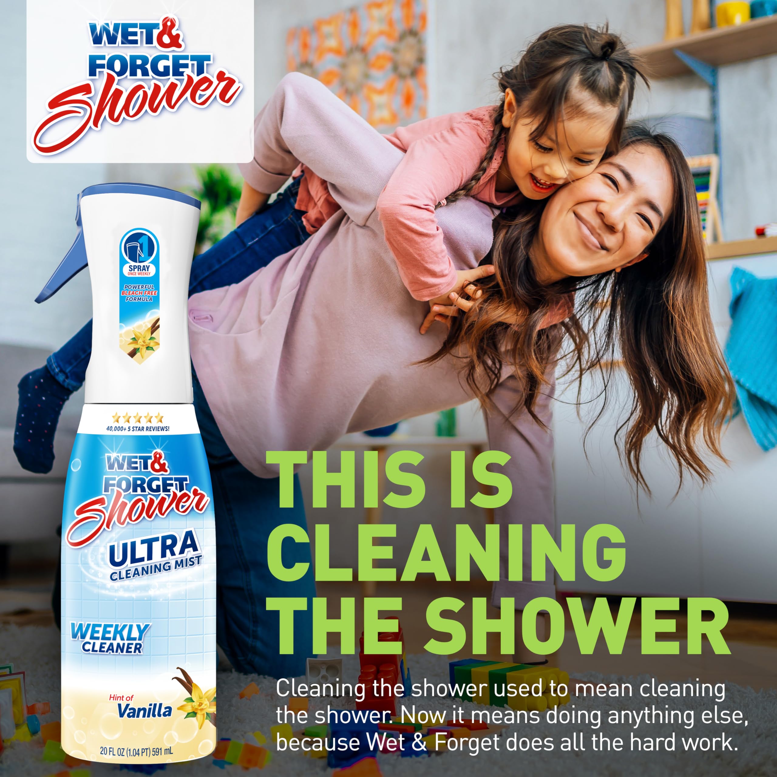 Shower Ultra Cleaner Mist by Wet & Forget - No-Scrub Spray

