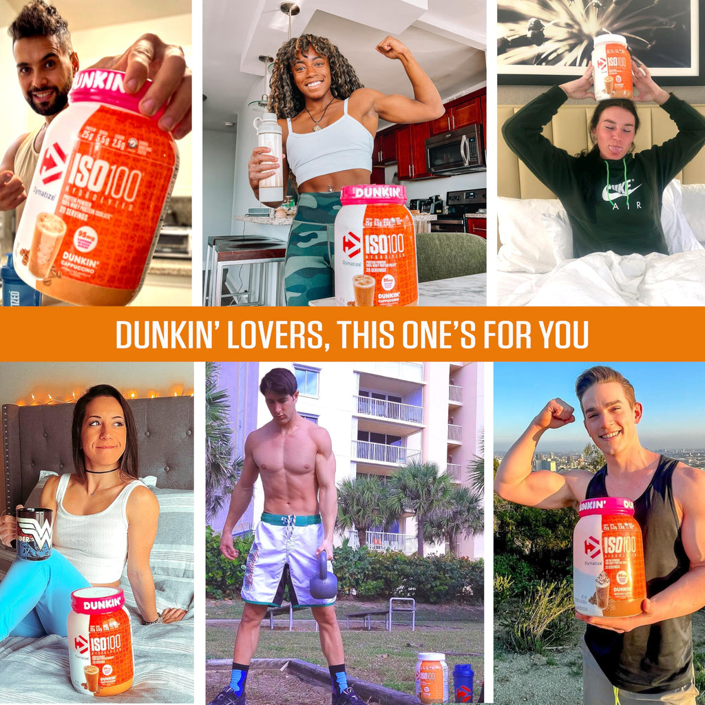 Dymatize ISO100 Whey Protein Powder Dunkin

