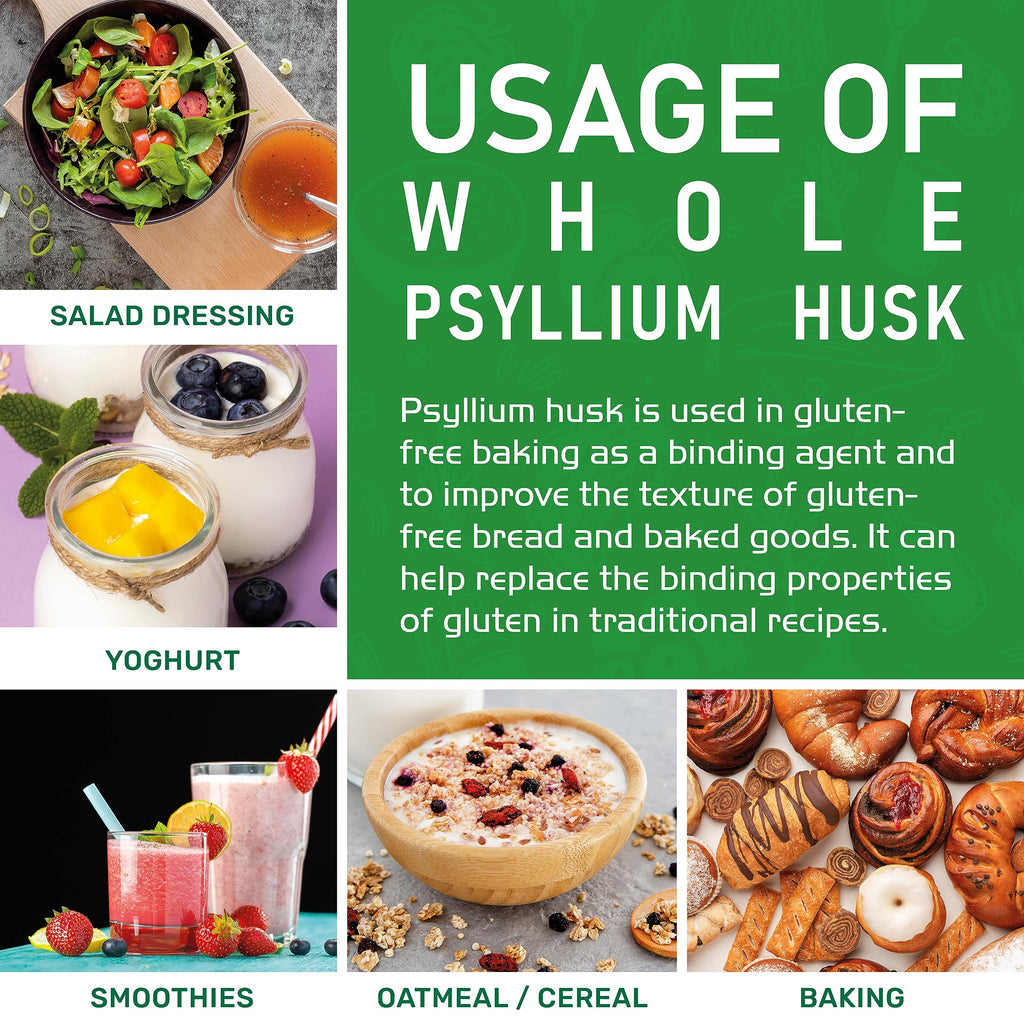 Psyllium Husk Isabgol by Jiva Organics - Organic Non-GMO

