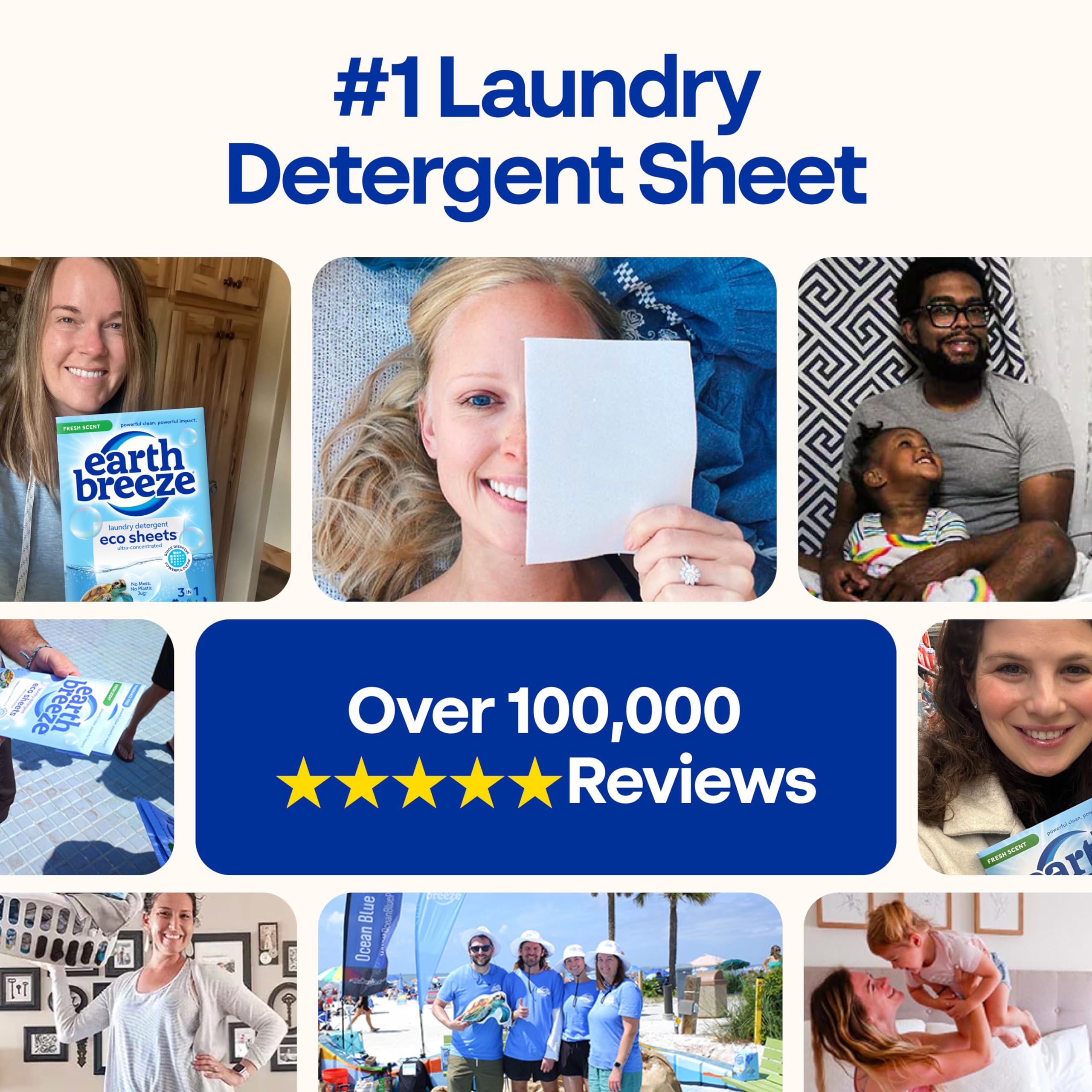 Earth Breeze Laundry Detergent Sheets

