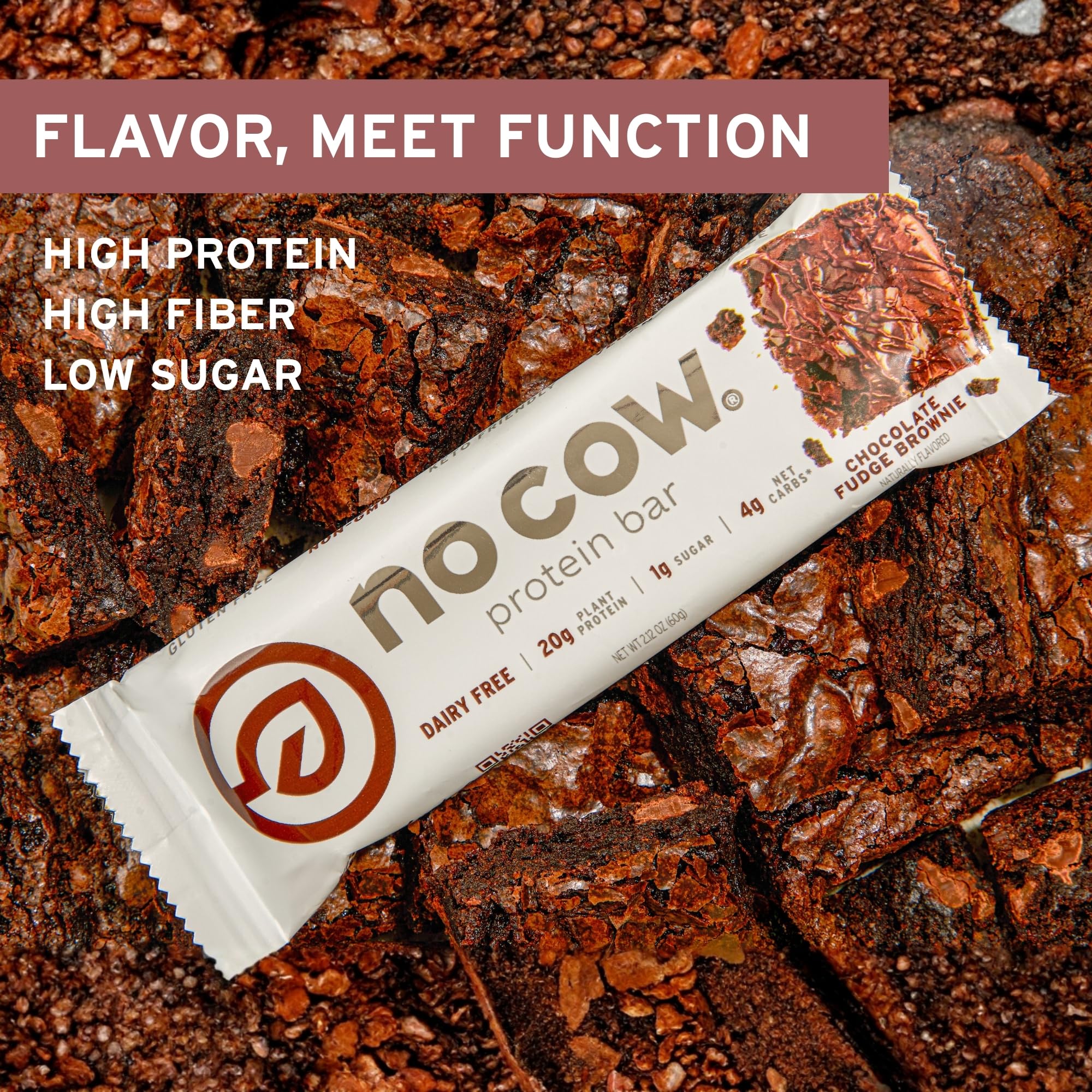 No Cow Vegan Protein Bars | Plant Based, Gluten Free

