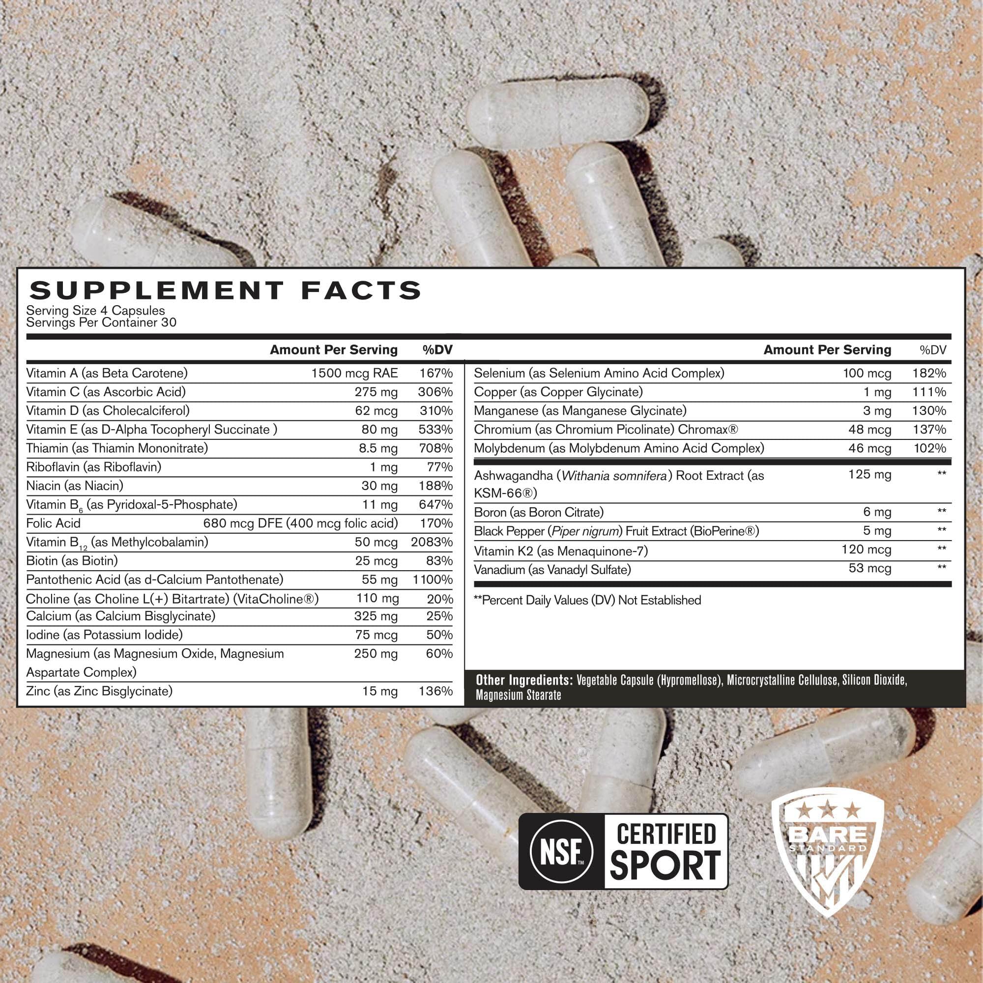 Multi-Vitamin Bare Performance Nutrition

