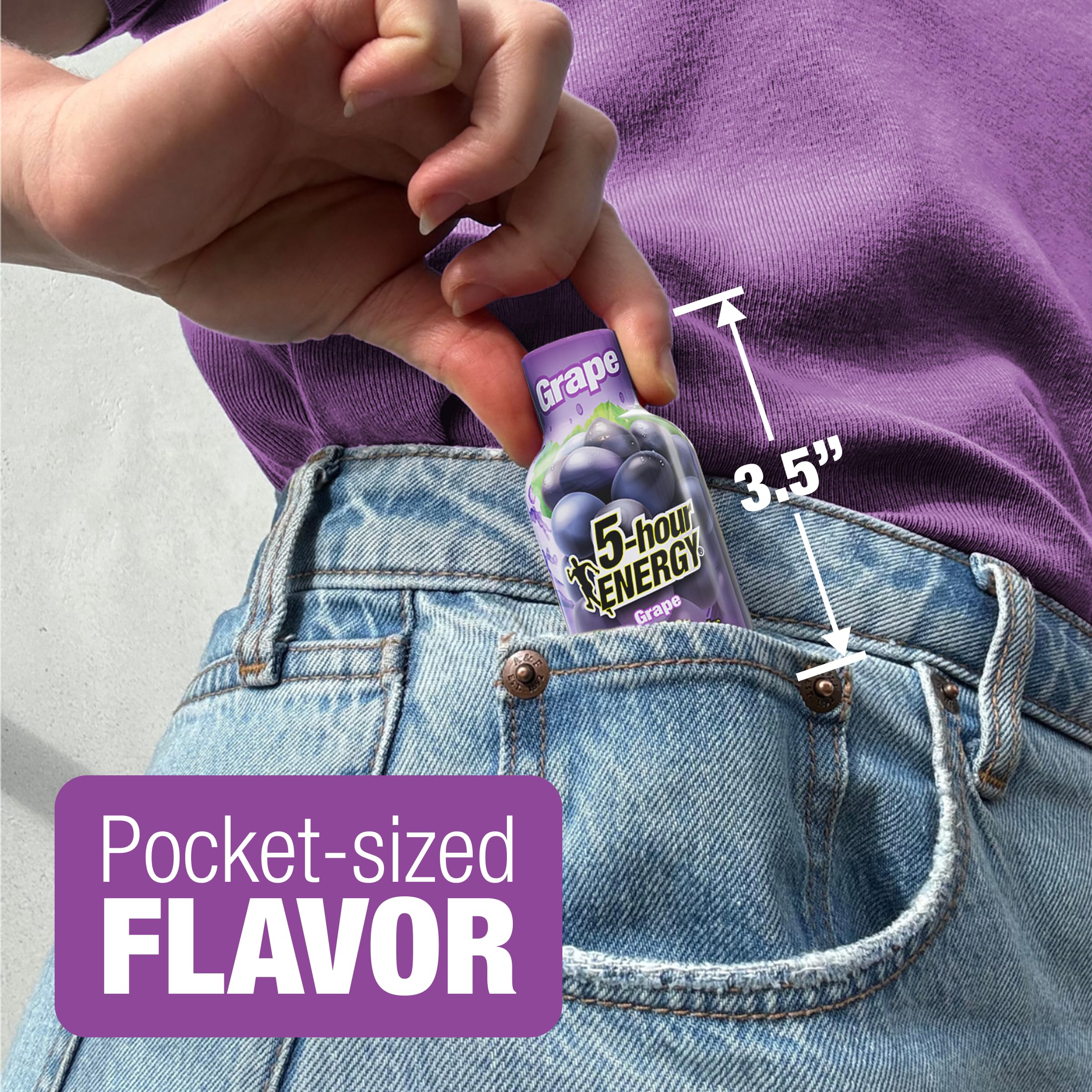 5-hour ENERGY Grape Flavor Energy Shot - Sugar Free

