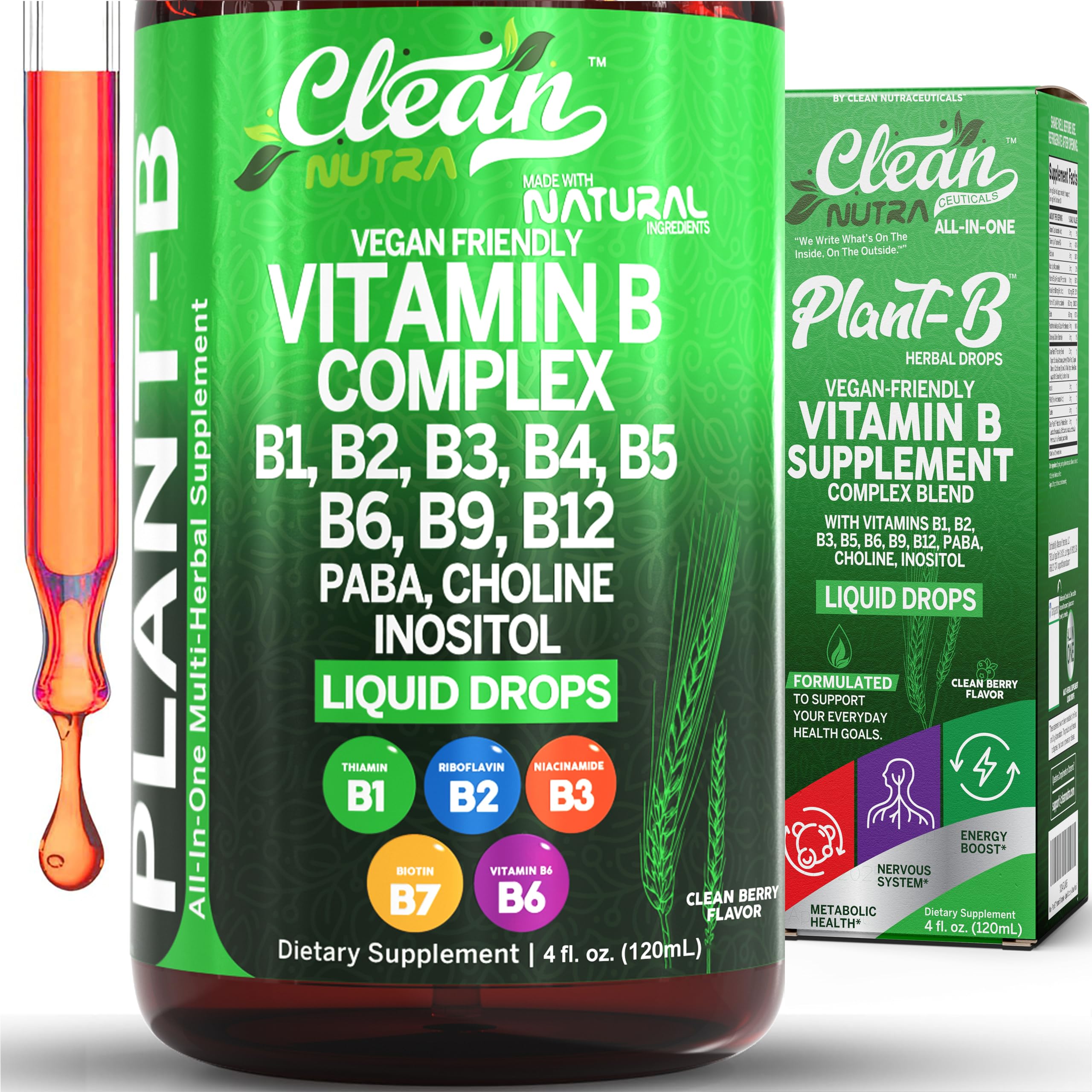 Vitamin B Complex Liquid Drops | Clean Nutra

