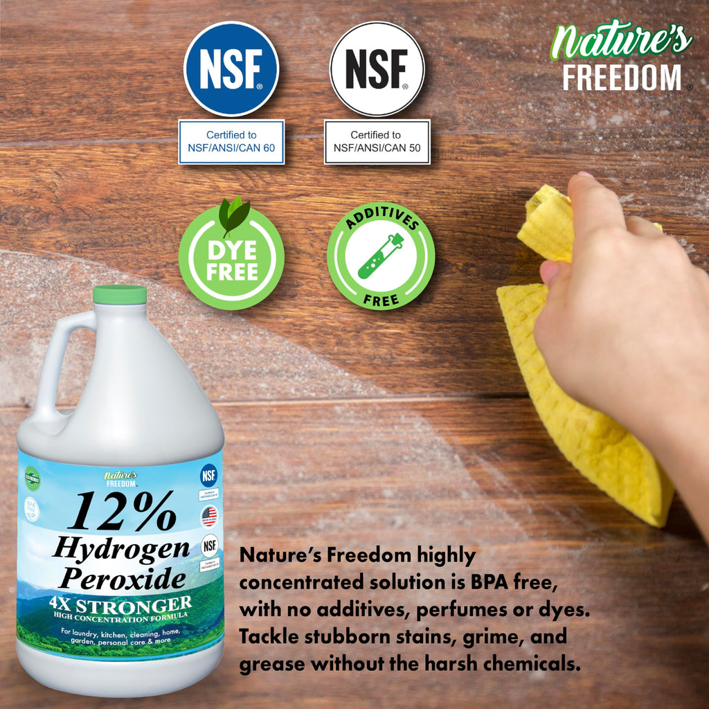 Nature's Freedom Hydrogen Peroxide Solution | NSF Listed

