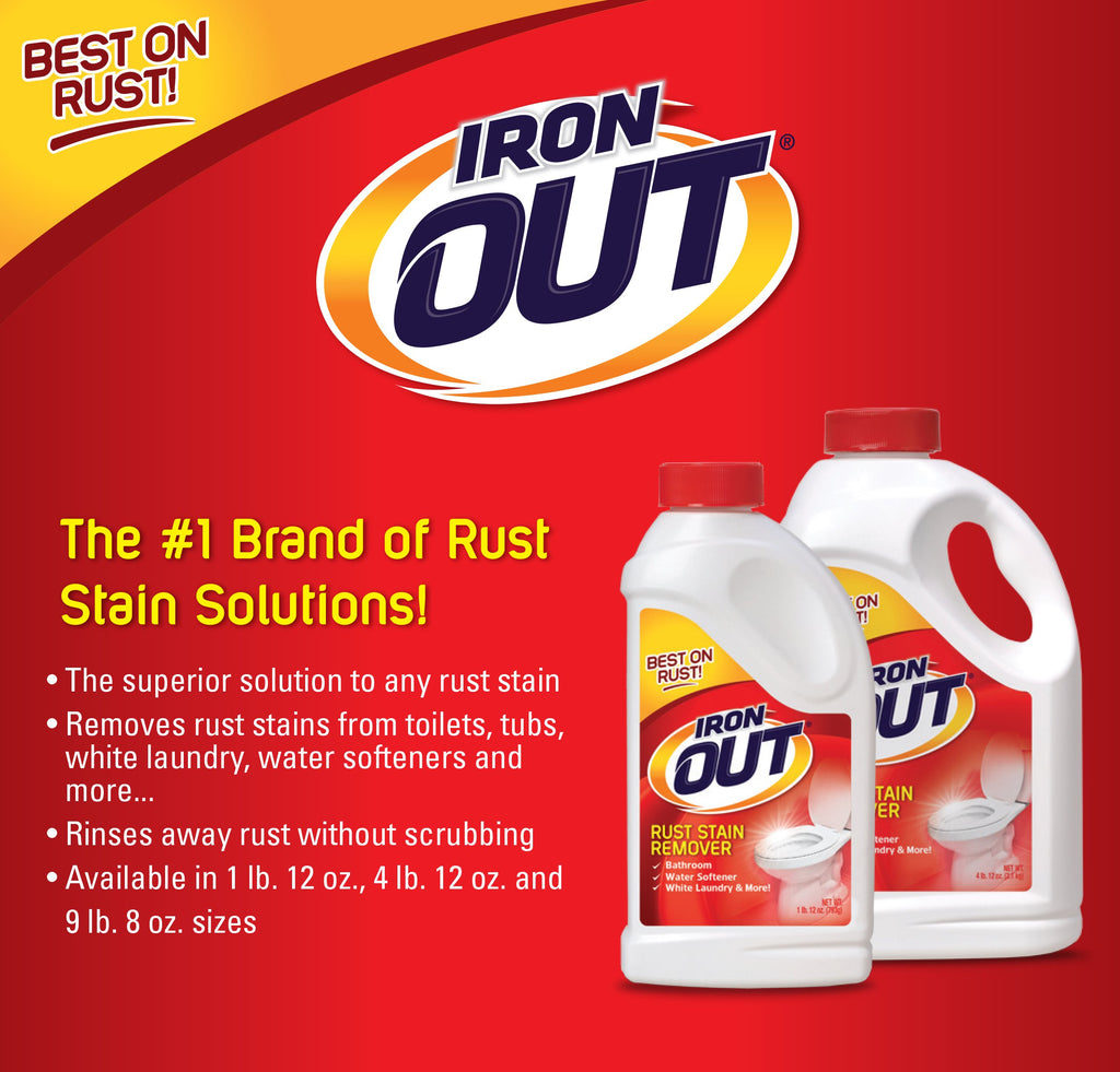 Iron OUT Powder Rust Stain Remover | Heavy-Duty Rust Remover


