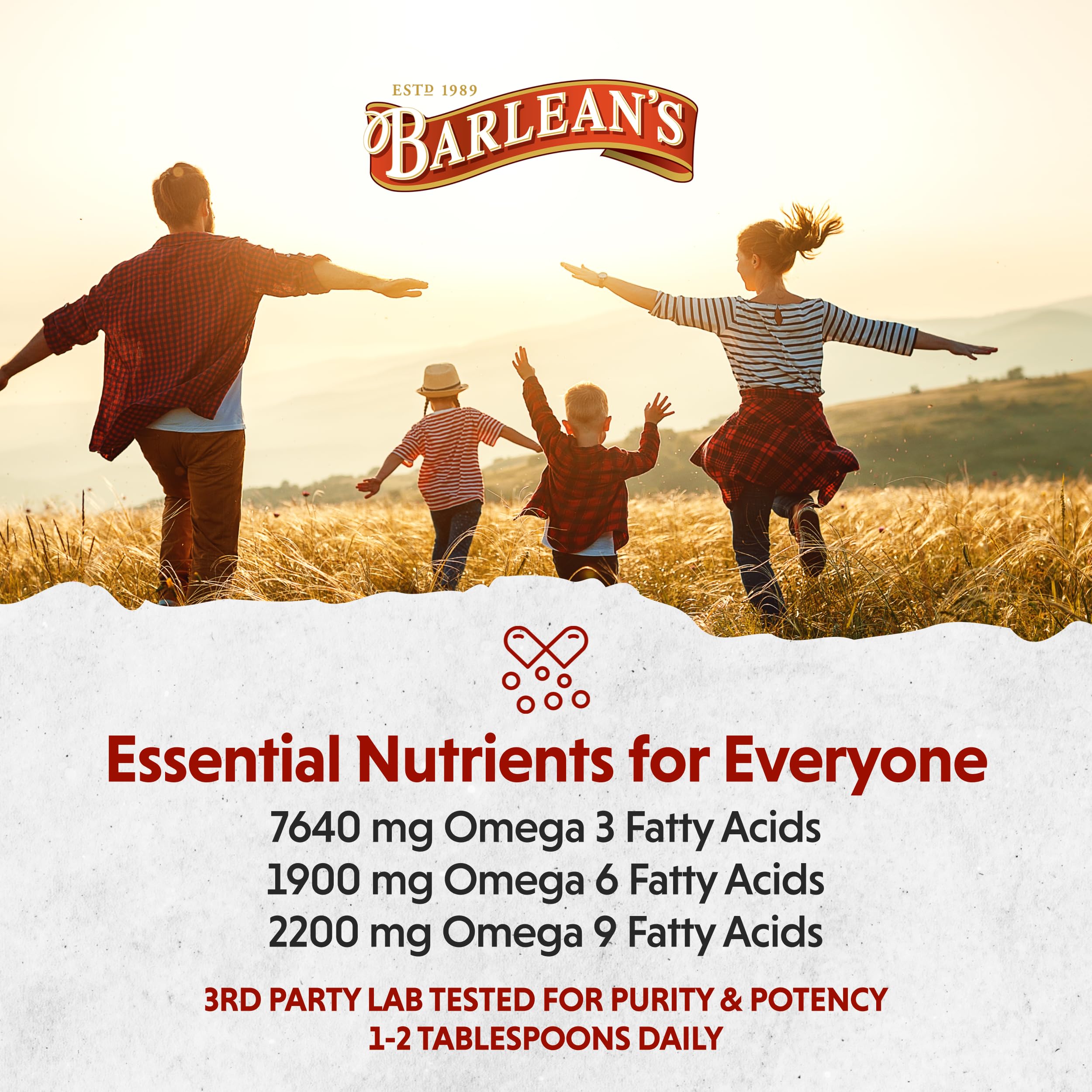 Barlean's Organic Flaxseed Oil - Cold-Pressed Omega-3

