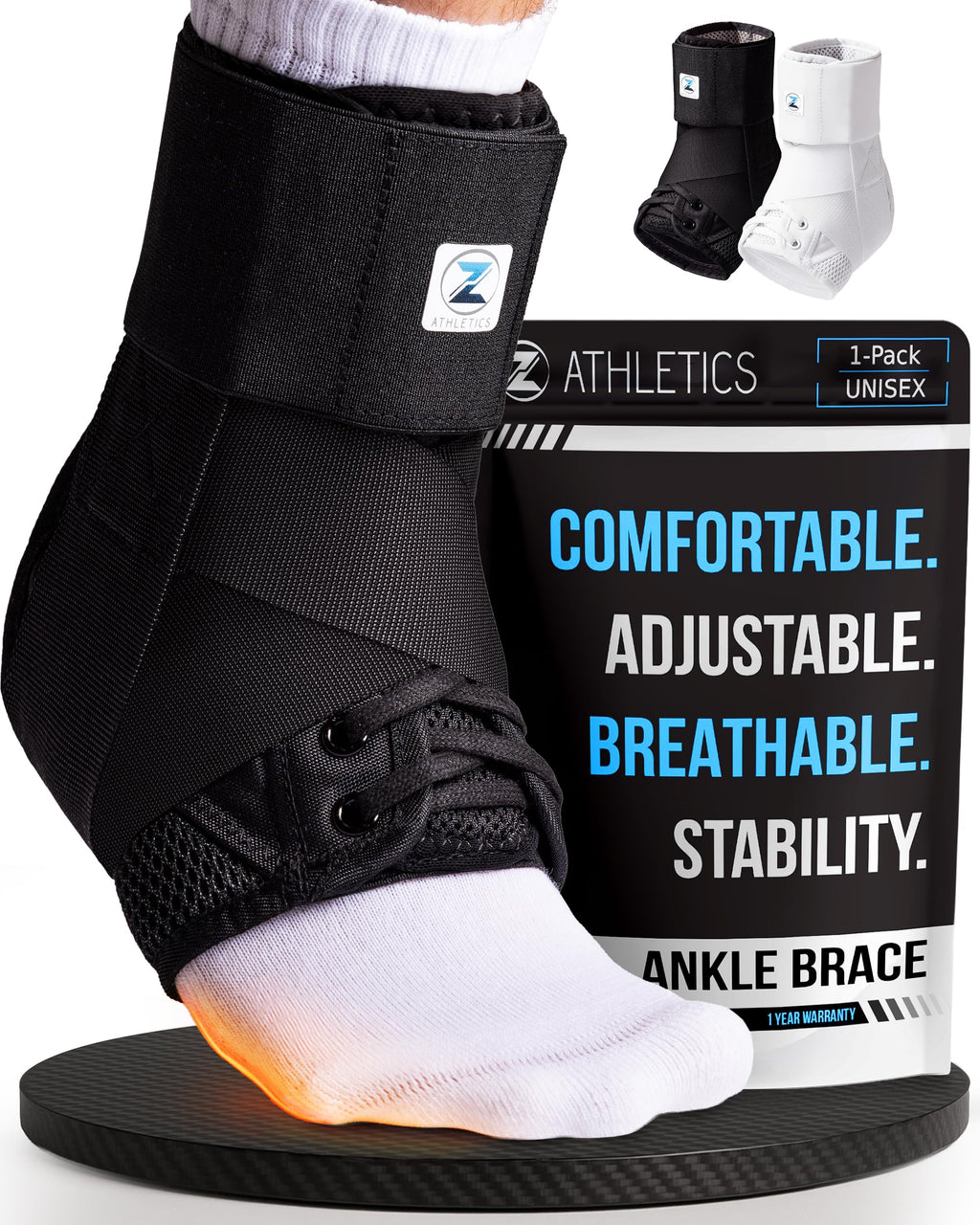 Ankle Brace Lace-Up Adjustable Support for Sprains

