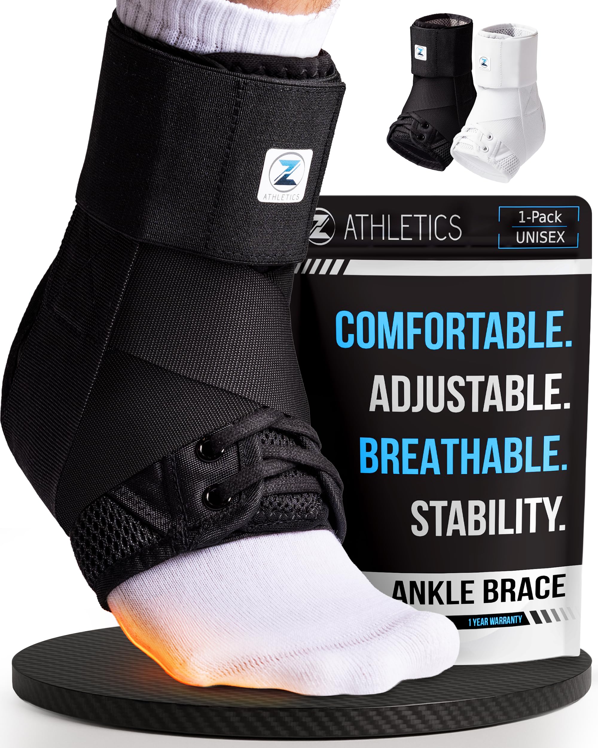 Ankle Brace Lace-Up Adjustable Support for Sprains

