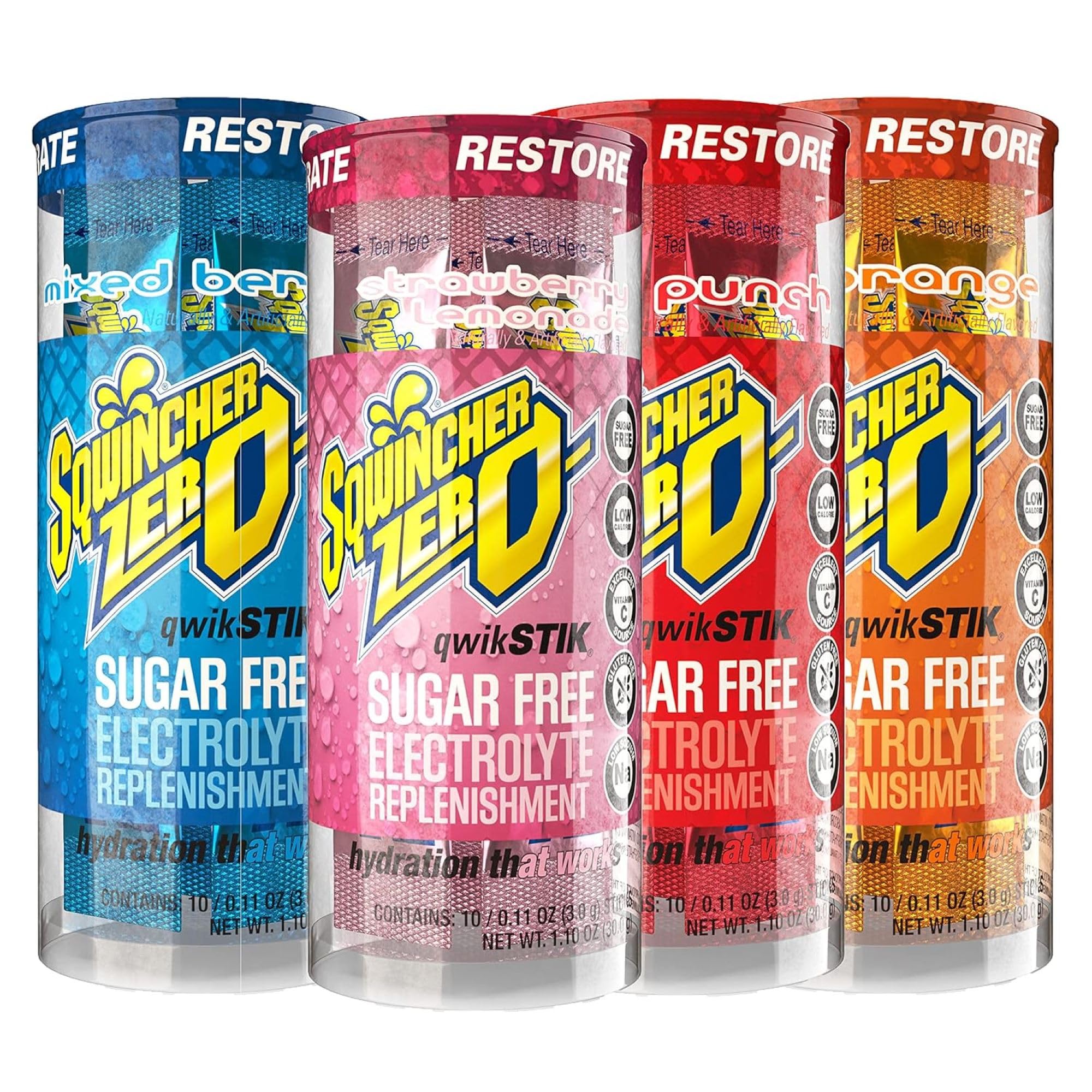 Sqwincher Qwik Stik Sugar Free Electrolyte Drink Mix

