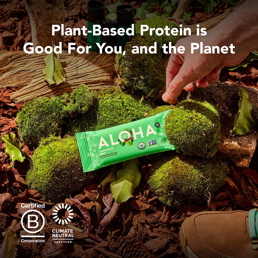 ALOHA Organic Plant Based Protein Bars | Vegan & Gluten-Free

