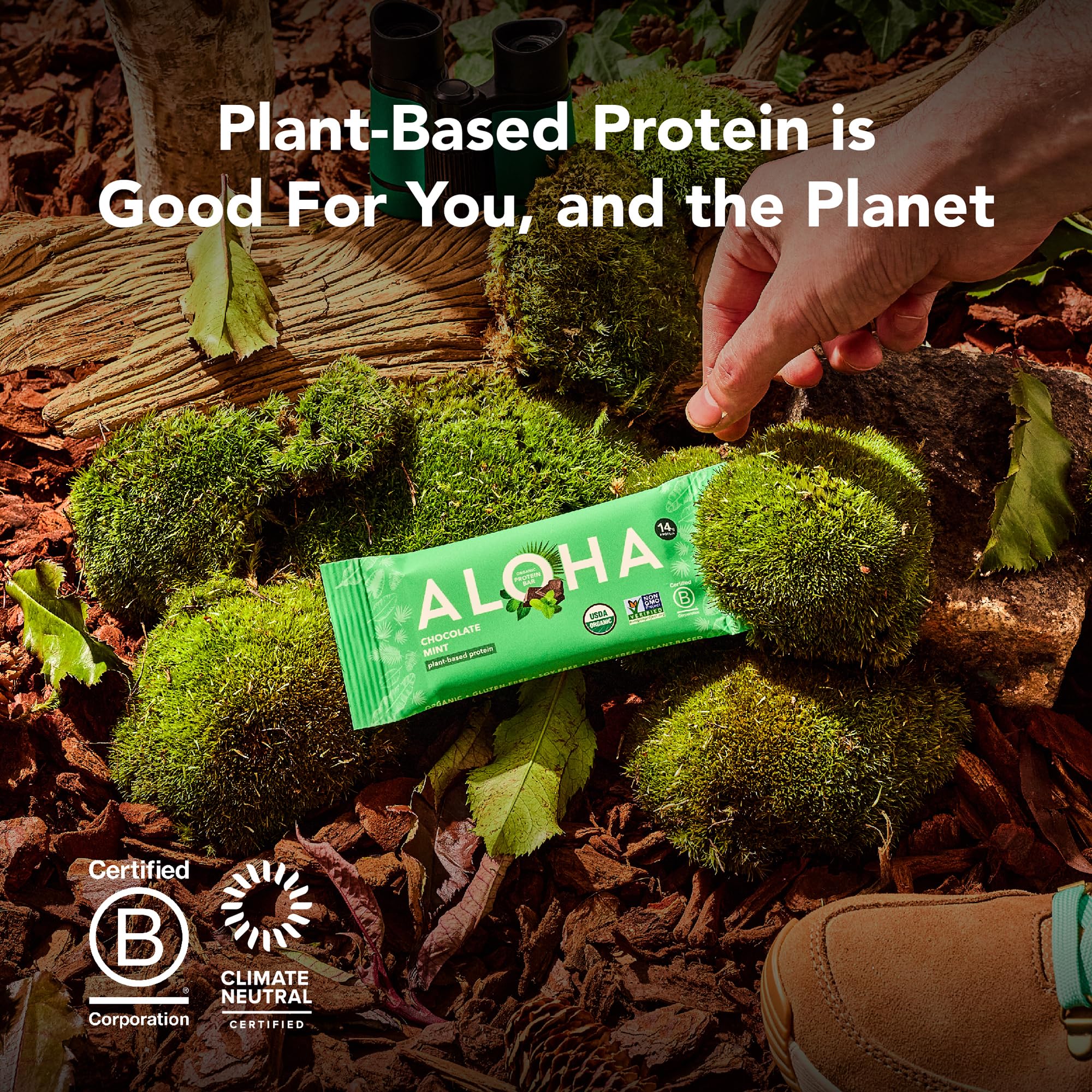 ALOHA Organic Plant Based Protein Bars | Vegan & Gluten-Free


