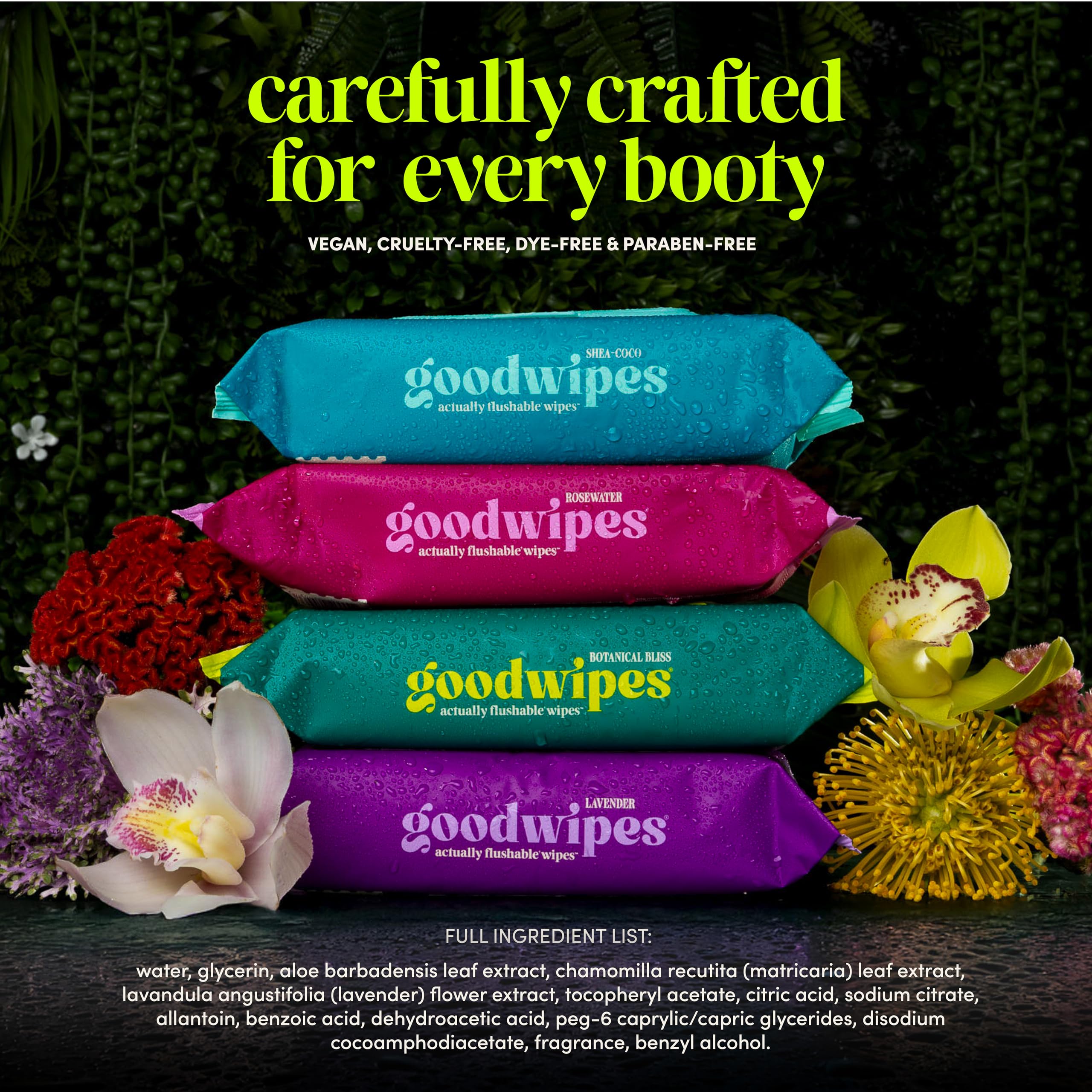 goodwipes Flushable Butt Wipes - Sewer & Septic Safe


