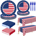 Patriotic Disposable Dinnerware Set by QZYL

