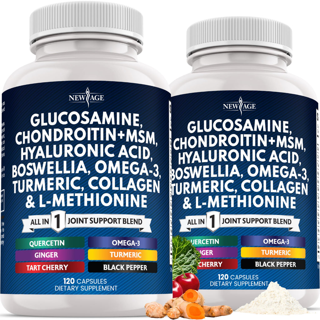 New Age Glucosamine Chondroitin MSM Curcumin Omega-3

