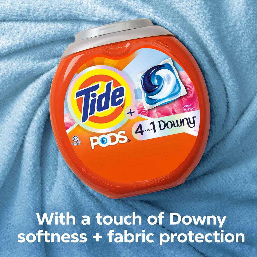 Tide PODS with Downy 4-in-1 Detergent Pacs | April Fresh

