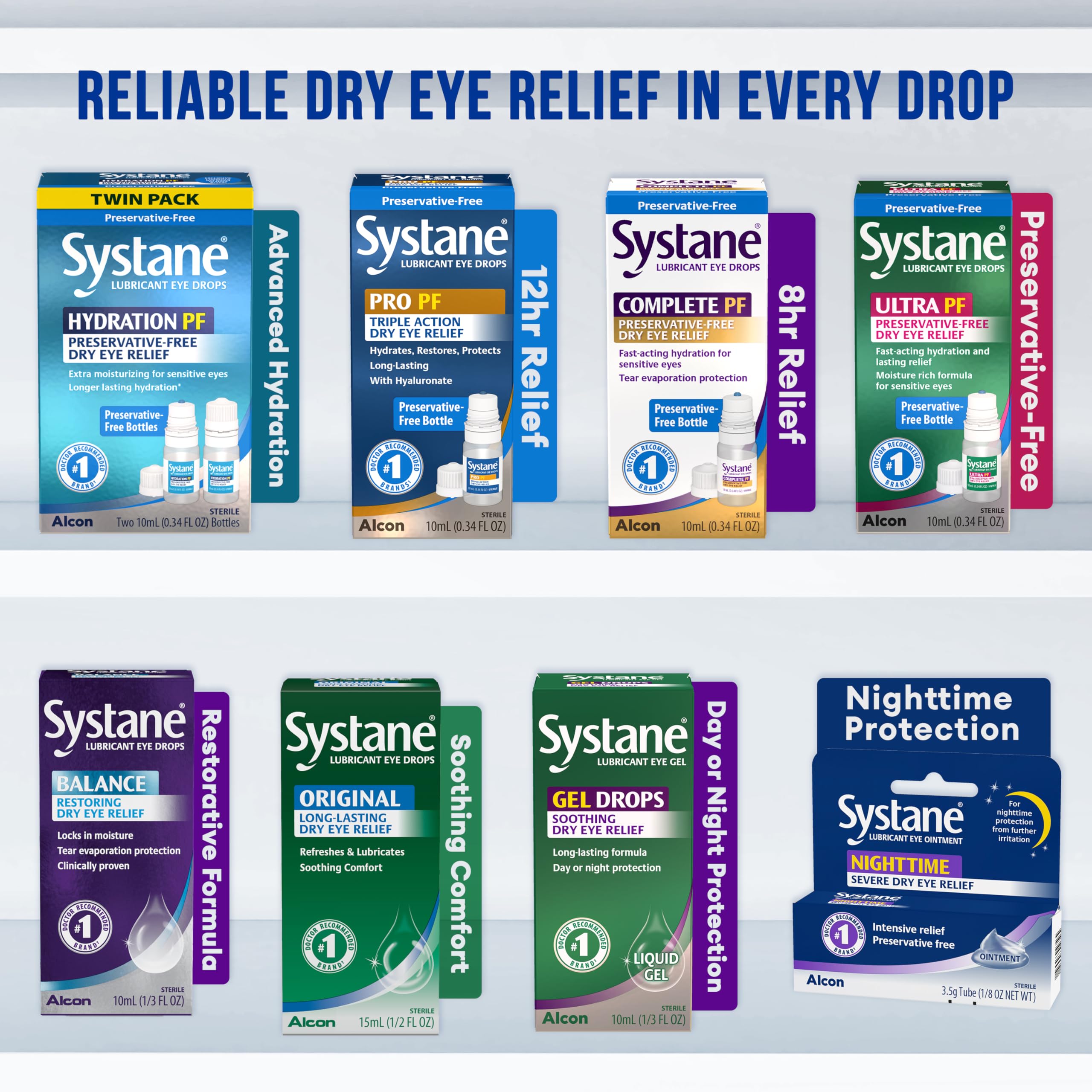 Systane Hydration Preservative-Free Eye Drops | Hyaluronate

