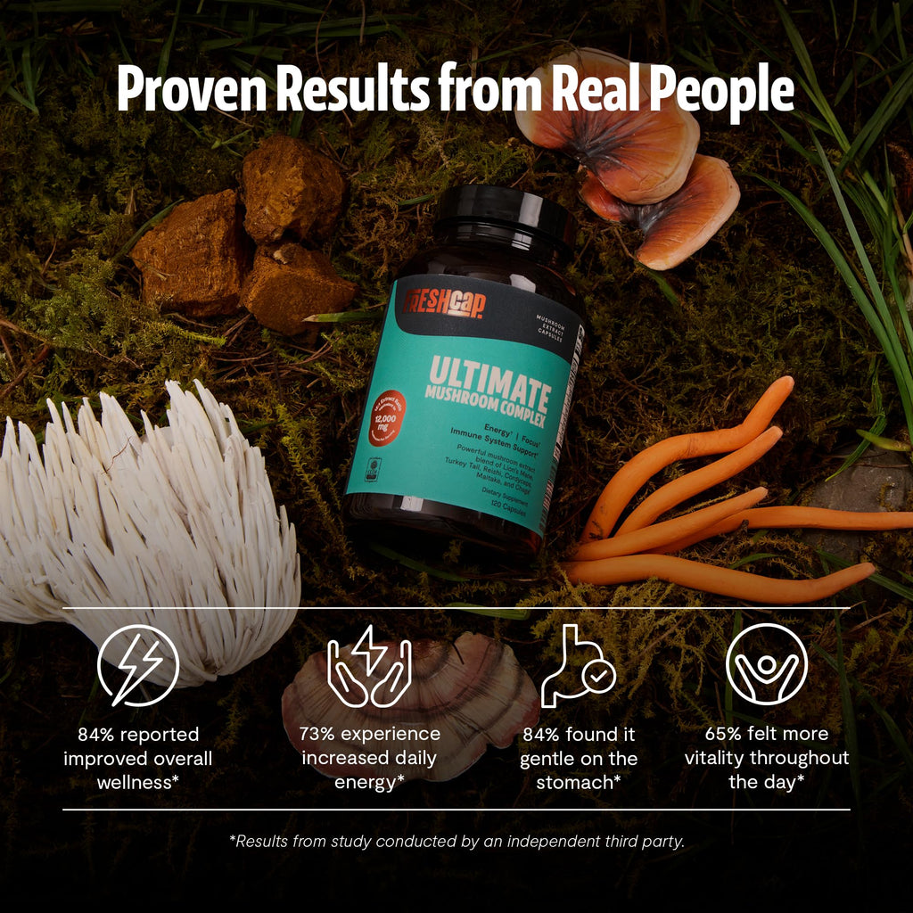 FreshCap Organic Mushroom Supplement - 12:1 Extract

