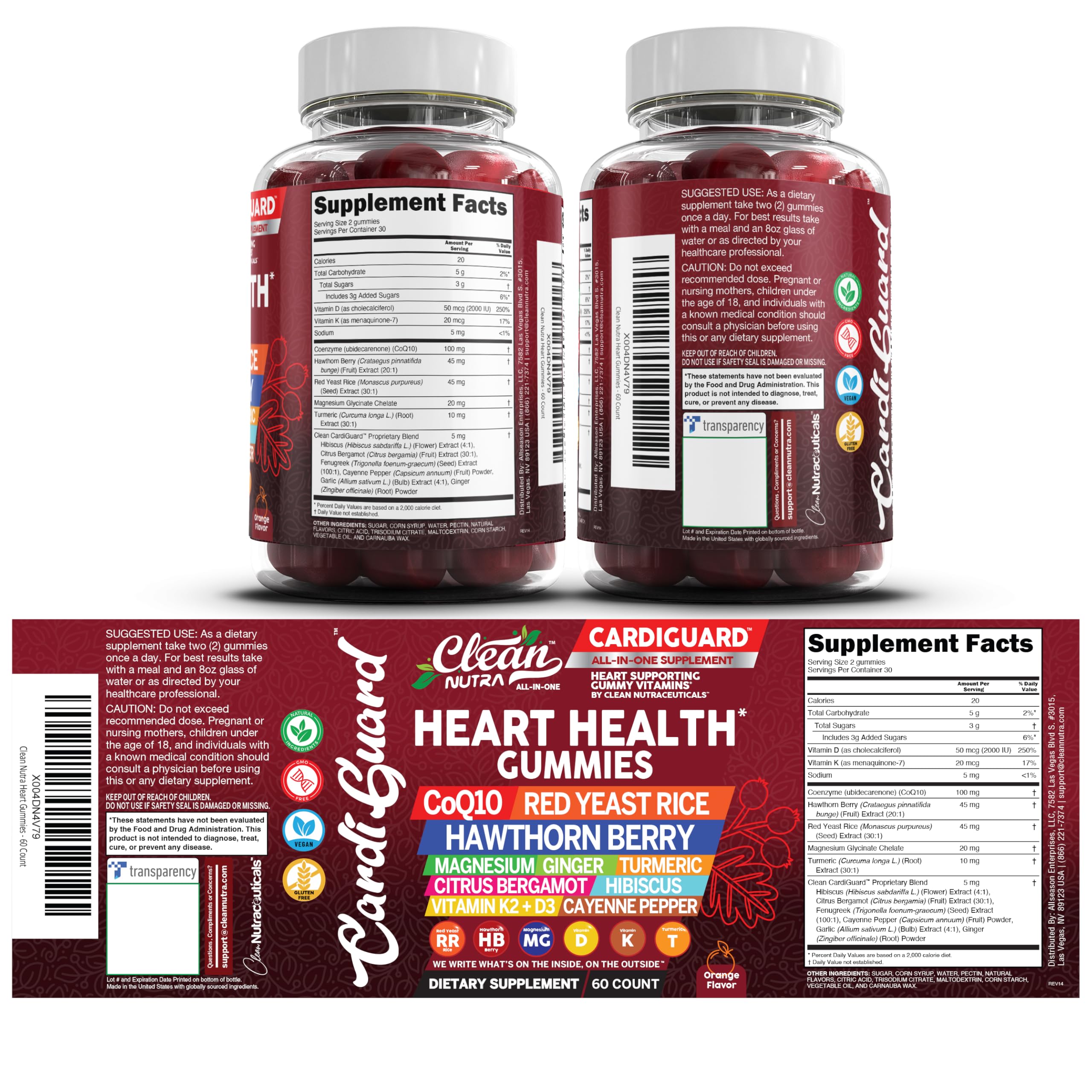 Clean Nutraceuticals CoQ10 Gummies – Dietary Supplement

