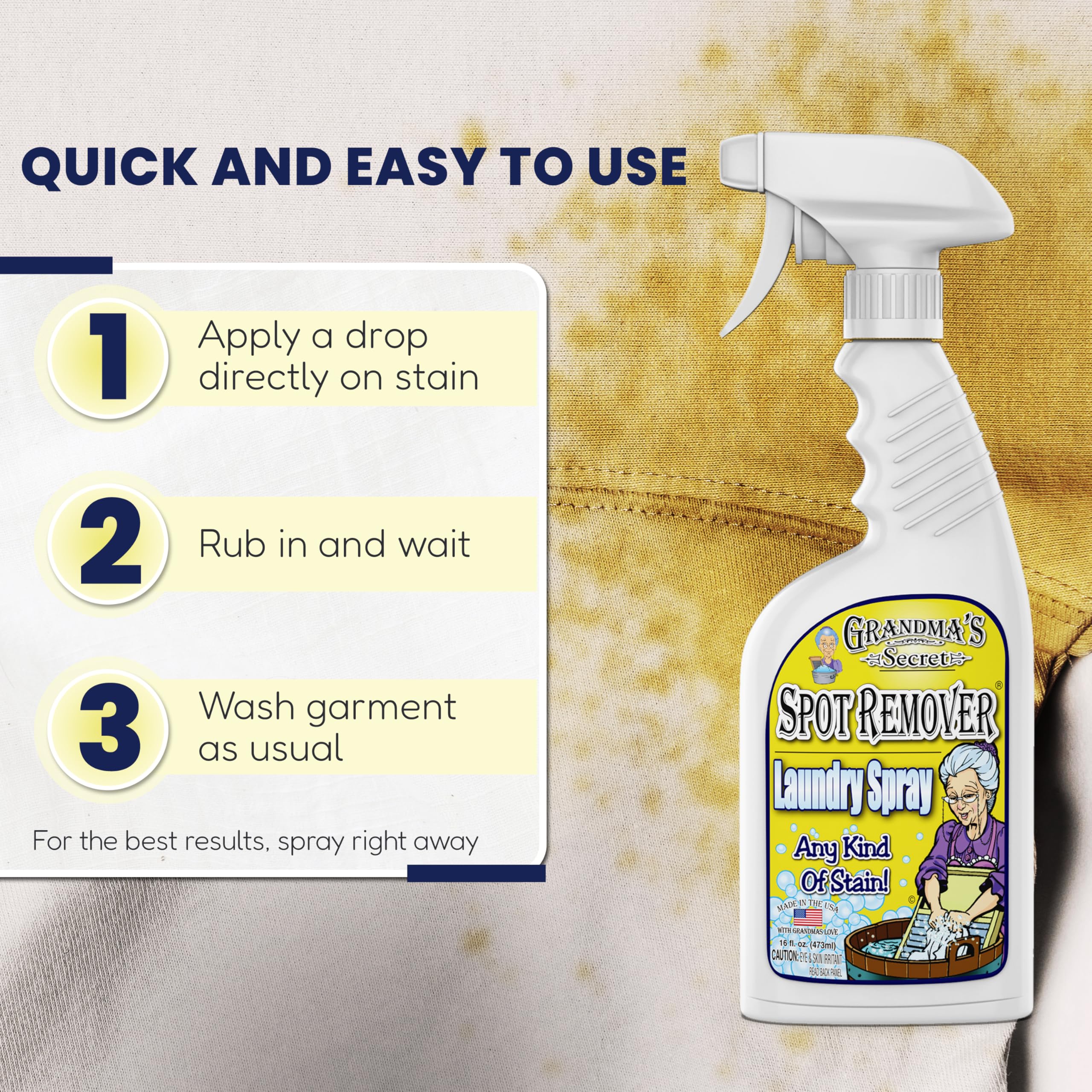 Grandma's Secret Spot Remover Laundry Spray - Stain Remover

