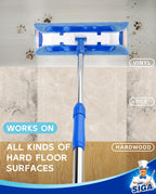 MR.SIGA Microfiber Mop Telescopic Stainless Handle

