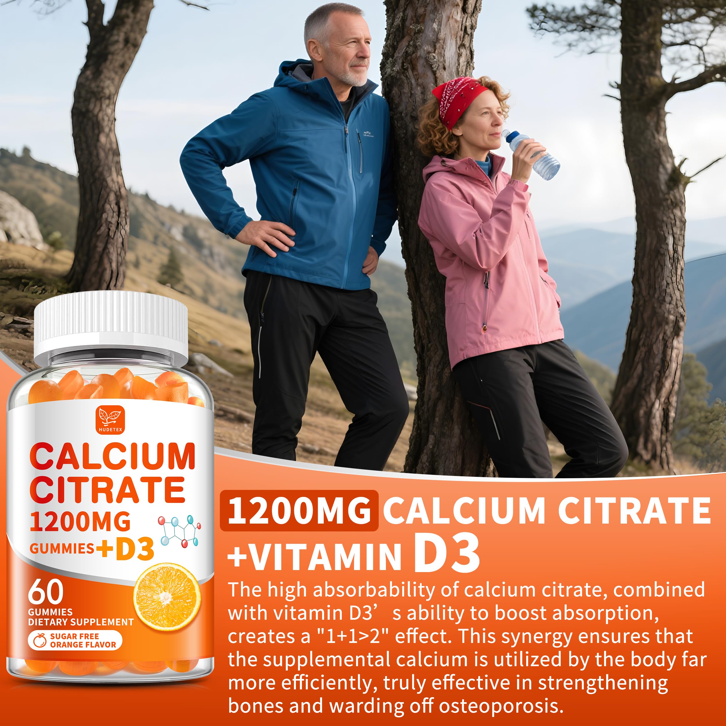 Calcium Citrate Gummies with Vitamin D3 for Bone Support

