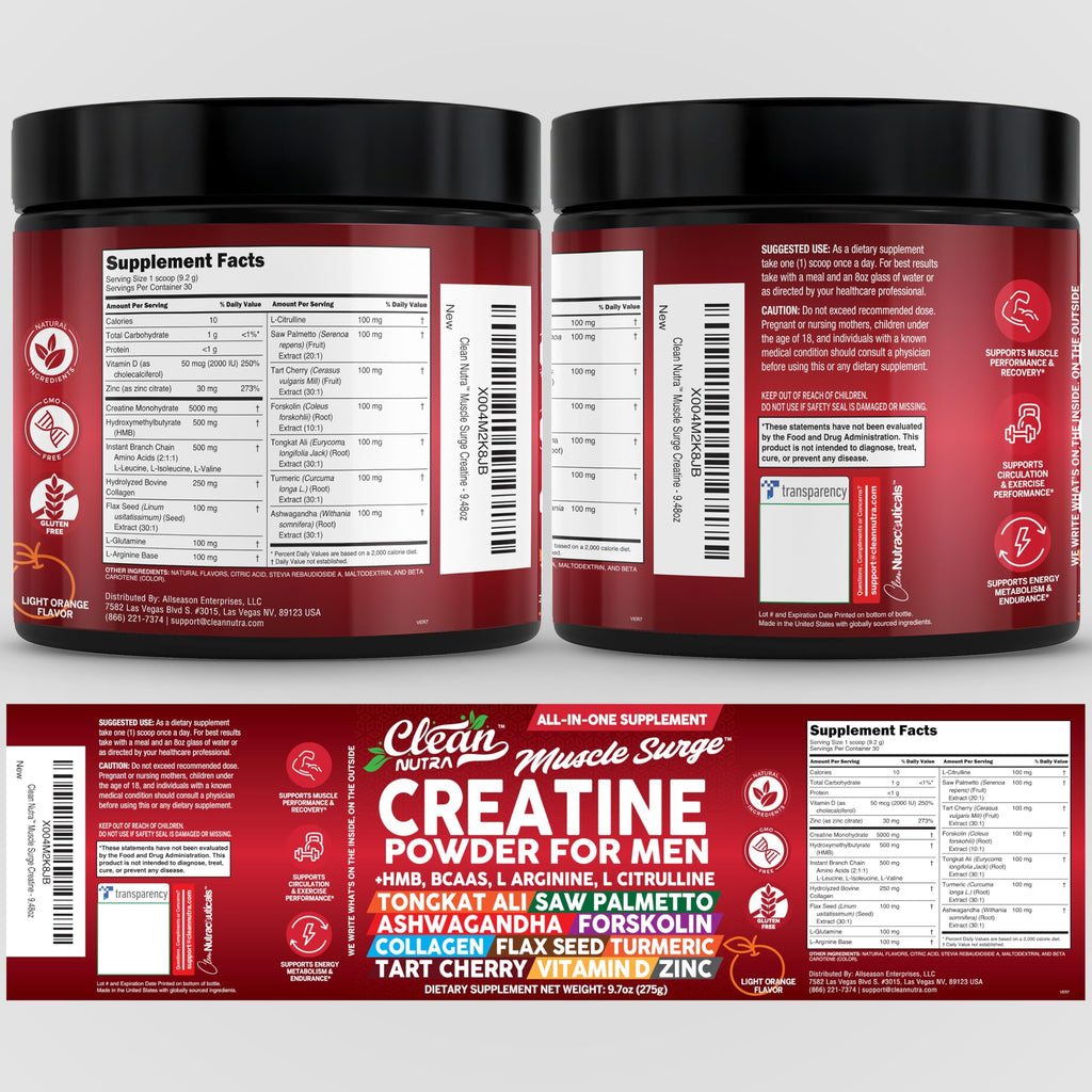 Clean Nutra All-In-One Men's Performance Supplement

