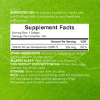 DEAL SUPPLEMENT Vitamin K2 MK-7 Softgels with Coconut Oil Base

