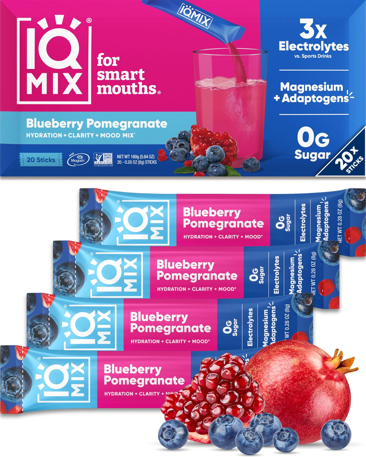 IQMIX Hydration Electrolyte Powder – 4-in-1 Formula