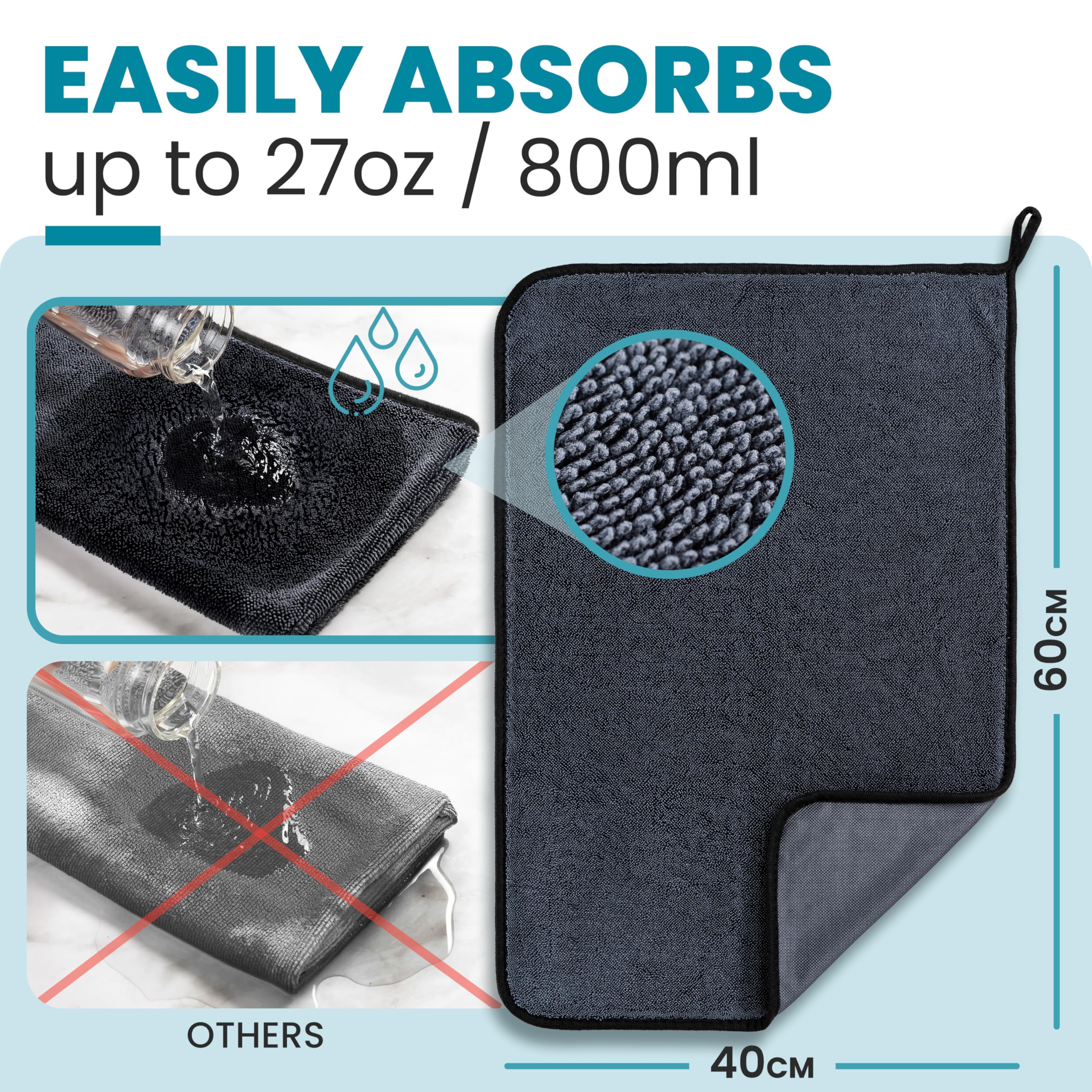 Shiny Wipes Drying Towel – Ultra Absorbent Microfiber

